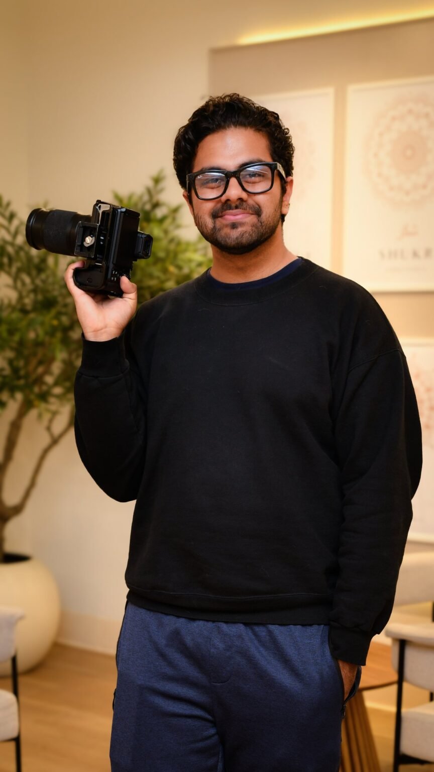 A Starlight photographer holding a camera